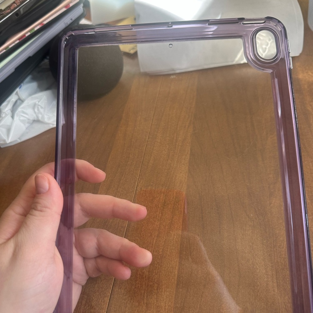 Purple Clear Tablet Case